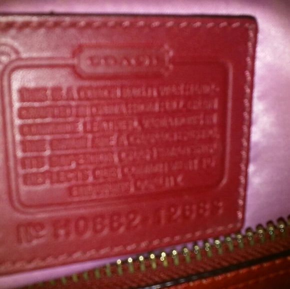 Authentic Red Coach Purse - Picture 2 of 5